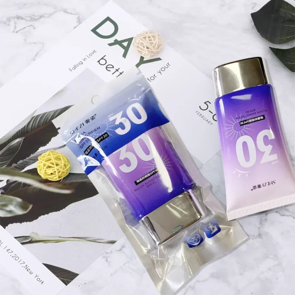 

Shezhi Солнцезащитный крем Праймер с солнцезащитным кремом 2 в 1, защита от ультрафиолета для лица SPF30 + PA + 0, увлажняющий, осветляющий, отбеливающий крем для ухода за кожей