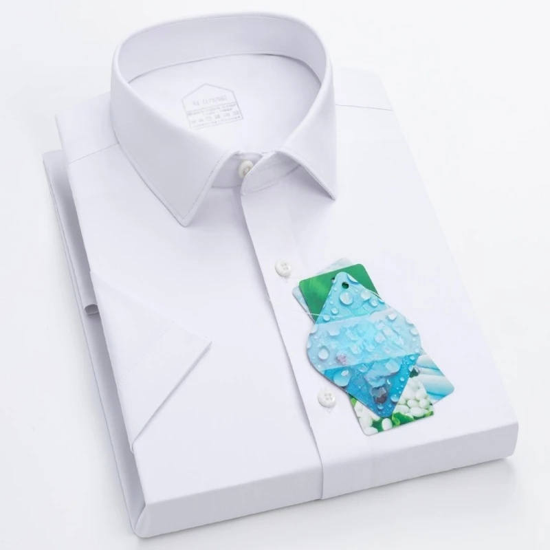 8XL Work Shirt High-end Bamboo Long Sleeve Shirt for Men & Women Shirts Long Sleeve Couple Shirt Woman Short Sleeve Shirts Men