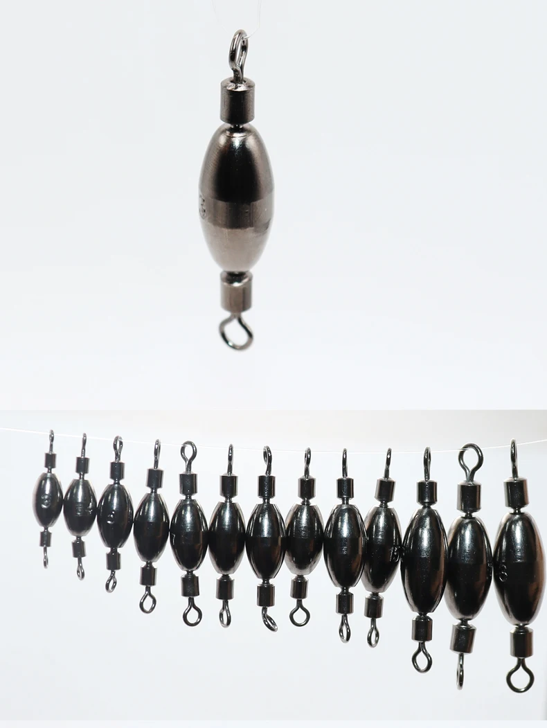 ZYZHE Angelwirbel mit Kupfergewicht (1,2~11,3g) Angelverbinder Langlebiges Zubehör für Meeres- und Felsenangeln – Detail 6