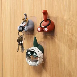 Creative Animal Tail Coat Hook Cute Seamless Dormitory Bedroom Door Hanger Hook Key Towel Cloak Coat Rack Wall Decoration