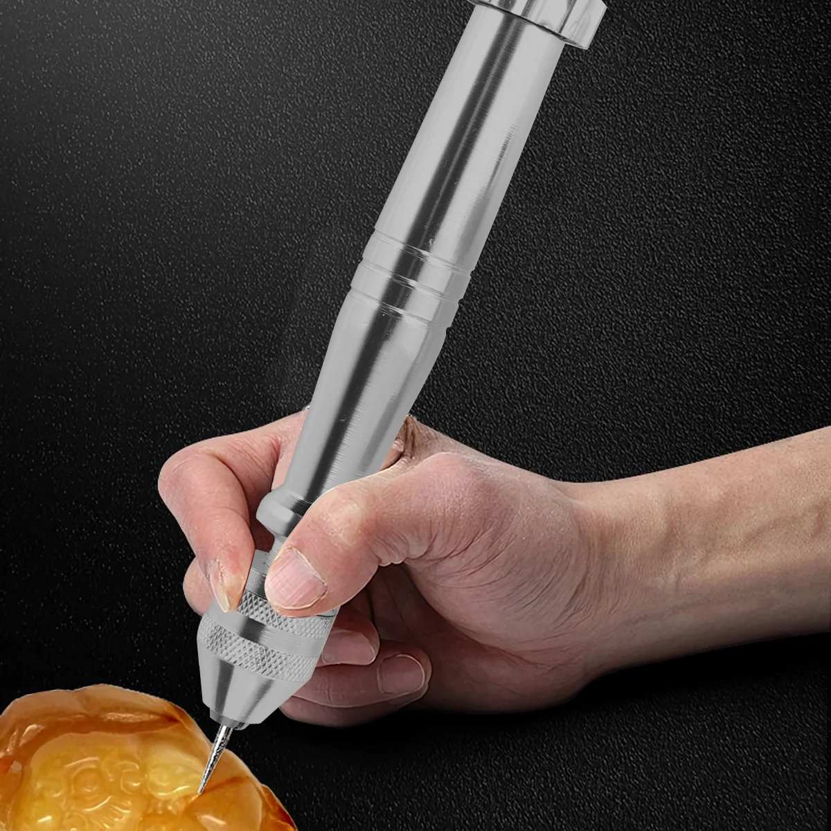 

1 комплект, 1 комплект, ручная дрель из алюминиевого сплава для ювелирных изделий, сверла, небольшой калибр проволоки, портативный набор вращающихся инструментов