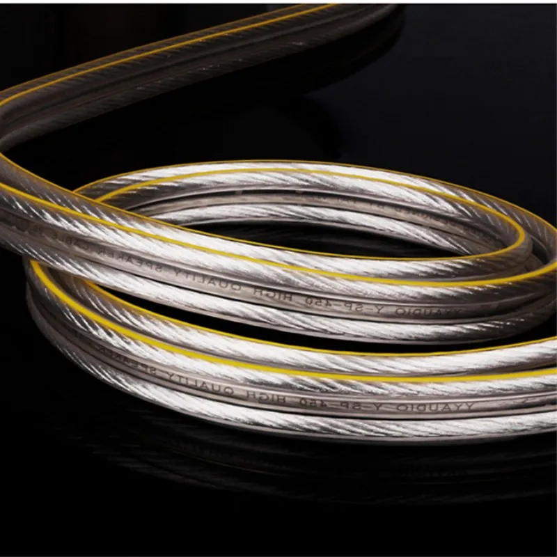 

Fever Speaker Wire 700 Core 6N Audio Cable OFC Kable Silver Plated Double Parallel Professional Engineer For Home Theater