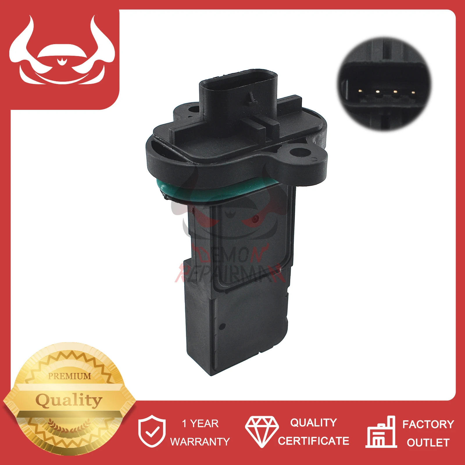 

0281006069 Mass Air Flow Sensor MAF 057 906 461 G Compatible With AUDI A8 (4H_) 4.2 TDI 0 281 006 069