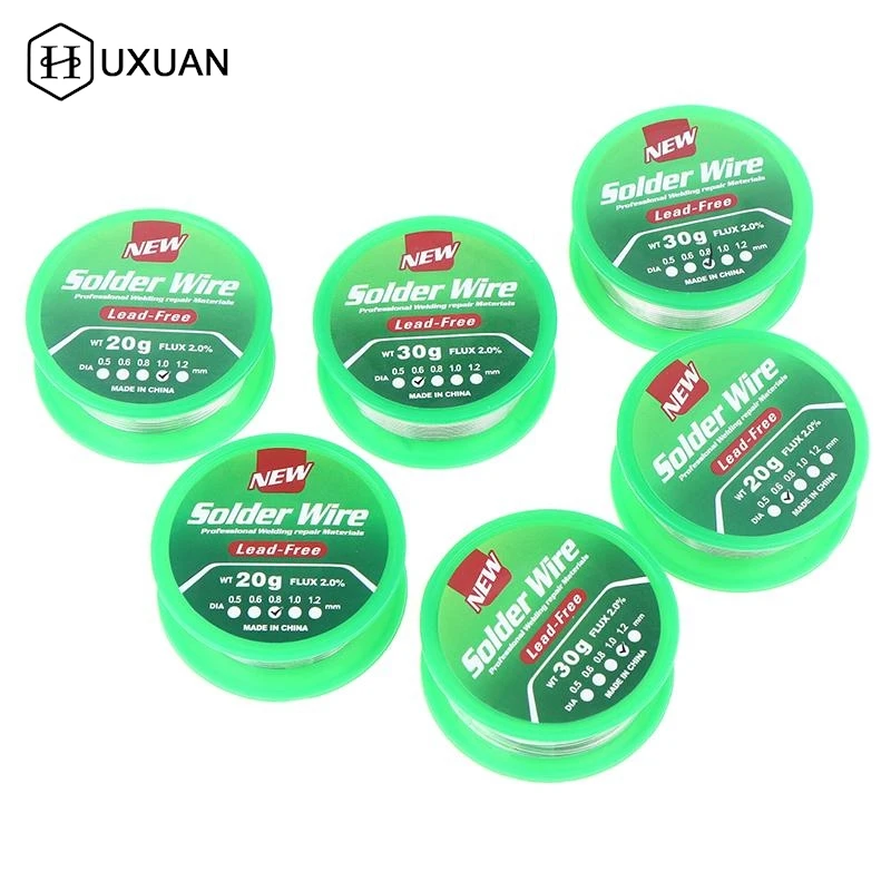 【W】0.6/0.8/1mm Lead-free Low Temperature Flux-cored Solder Wire Tin No Washing Rosin Core Solder Wire Sn99.3Cu0.7