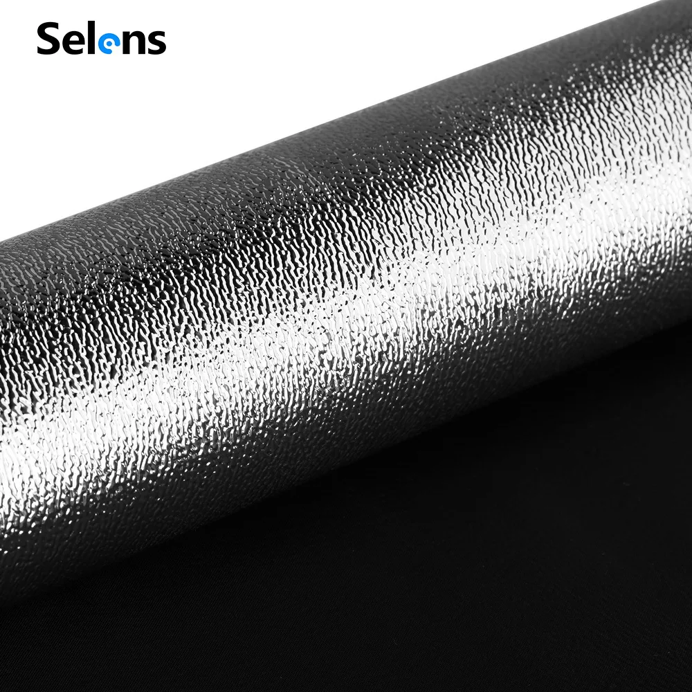 Selens 100* 150cm Reflective Fabric Tin Foil Softbox Reflector Silver Shiny Metallic Irregular Particle for  Photography Studio