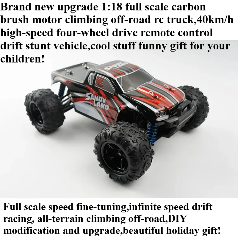 

Cool Stuff Toy Car Funny Gift-High-speed 4WD Rc Truck,Remote Control Car,Climbing Off-road Rc Cars,Monster Truck,Toys for Kids