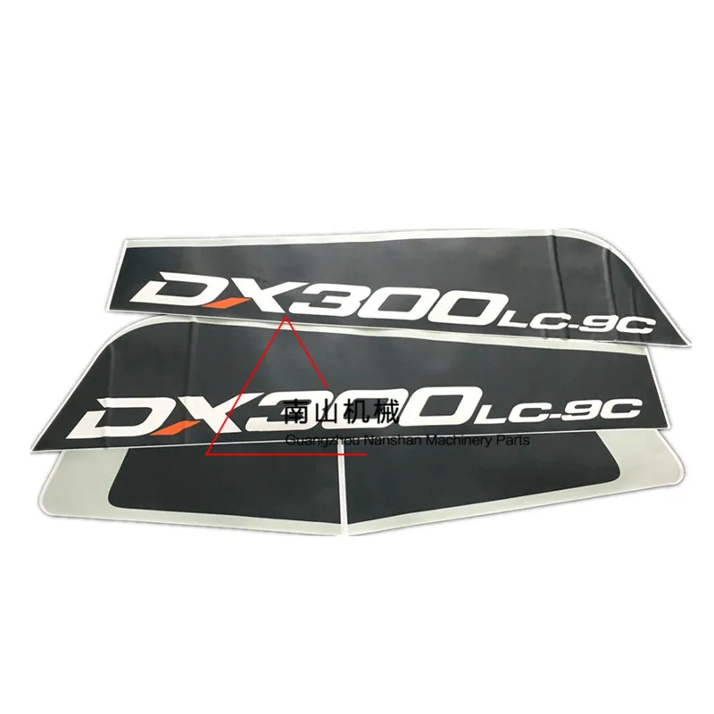 

Запчасти для экскаватора Daewoo Doosan DX150 225 300LC-9C, наклейка для экскаватора, новая Боковая дверь