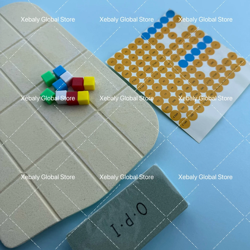 1 Set Dental Lab Adjustable-free Moisturizing Ceramic Palette Denture Making Porcelain Tray Laboratory Dentistry Tools