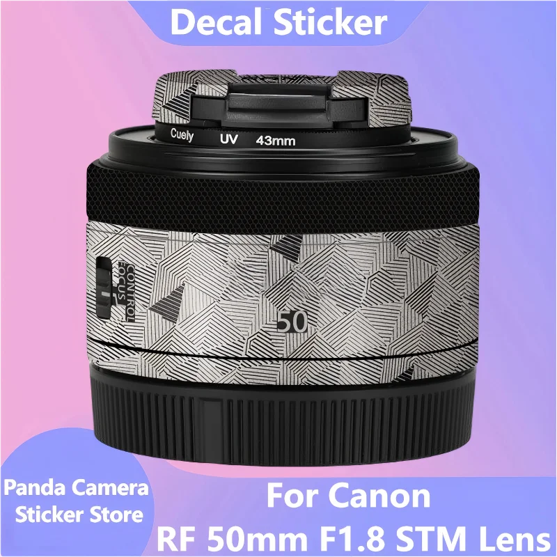For Canon RF 50mm F1.8 STM Lens Sticker Anti-Scratch Coat Wrap Protective Film Body Protector Decal Skin F1.8/50 STM RF50mm