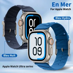 2025 New En Mer Bleu Nuit Band For Apple Watch Series 11 10 9 8 7 6 5 Se 3 Iwatch Ultra 3 2 Strap 49mm 46mm 45mm 44mm Series11