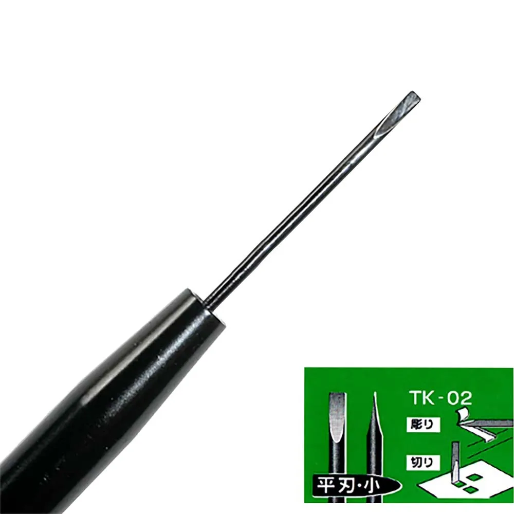 

EIGER TOOLS TK-02 1.2mm Flat Fine Wax Engraving Knife High Hardness Sharp Blade with Leather Lanyard for Jewelry Wax Modeling