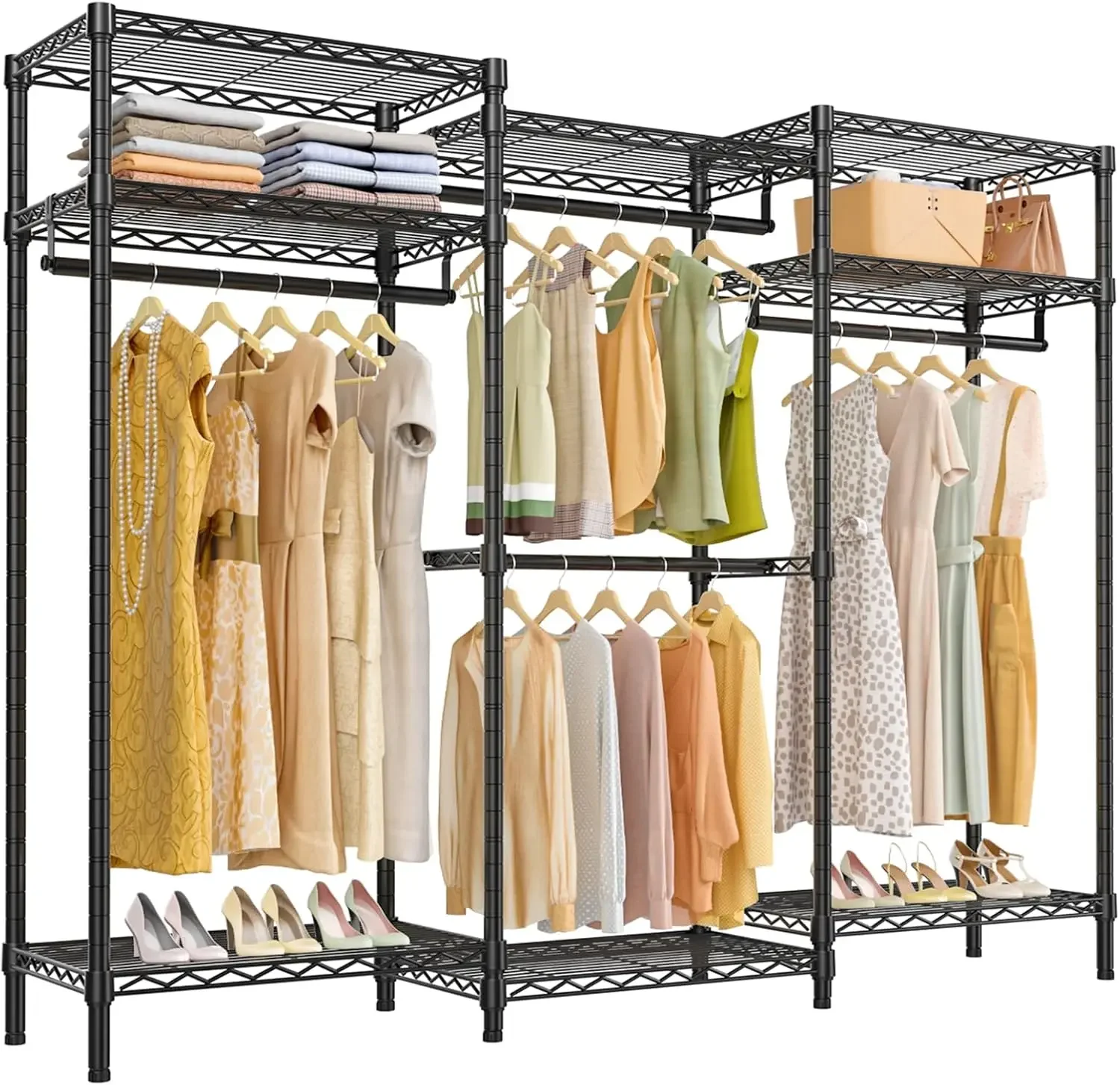 VIPEK V5i Garment Rack Heavy Duty Clothes Rack for Hanging Clothes, Portable Wardrobe Closet Freestanding Clothing Rack with