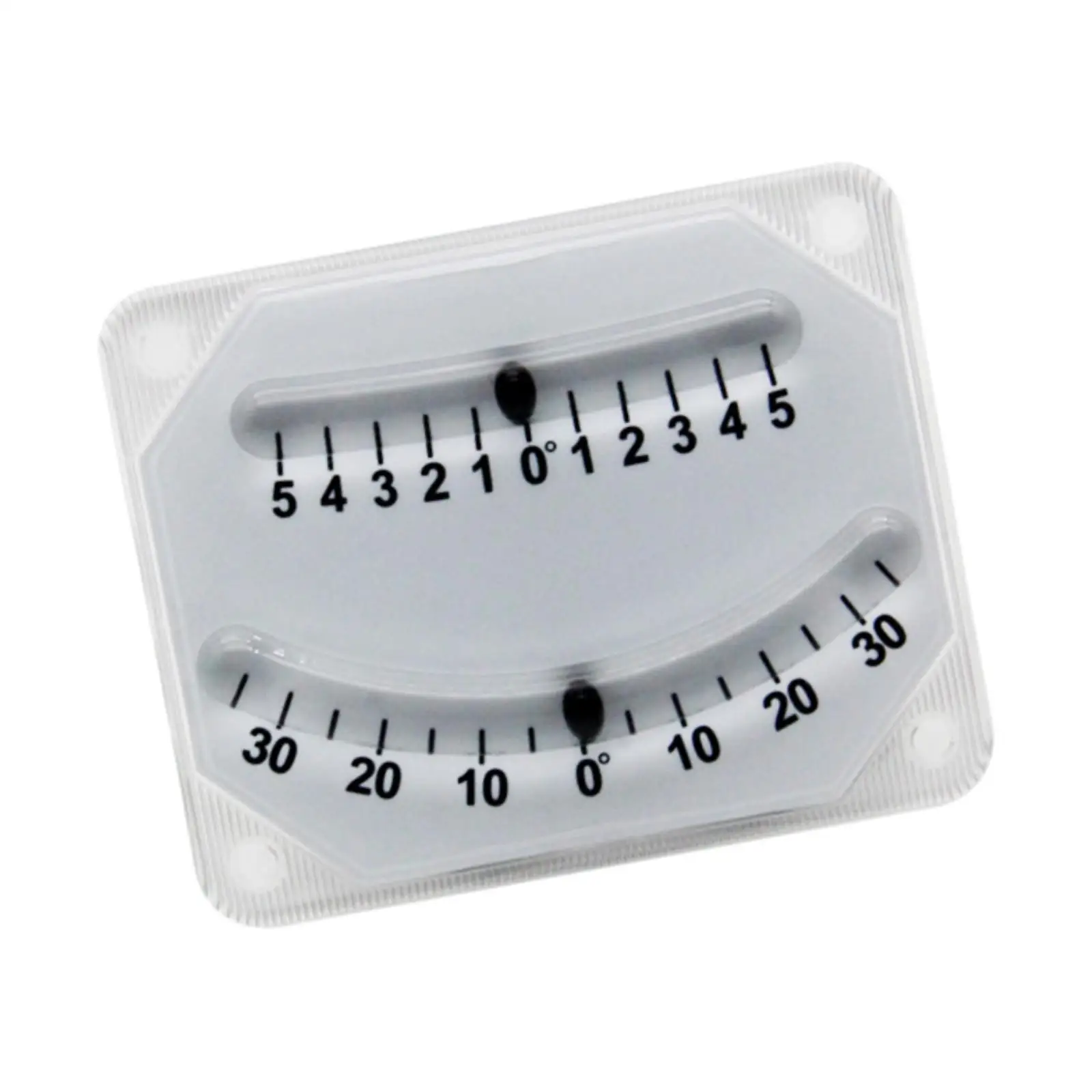 

Boat Clinometer with Fine Tune Scale ± 5 and and Scale ±30° RV Trailer Automotive Slope Meter Inclinometer Level Tilt Gauge