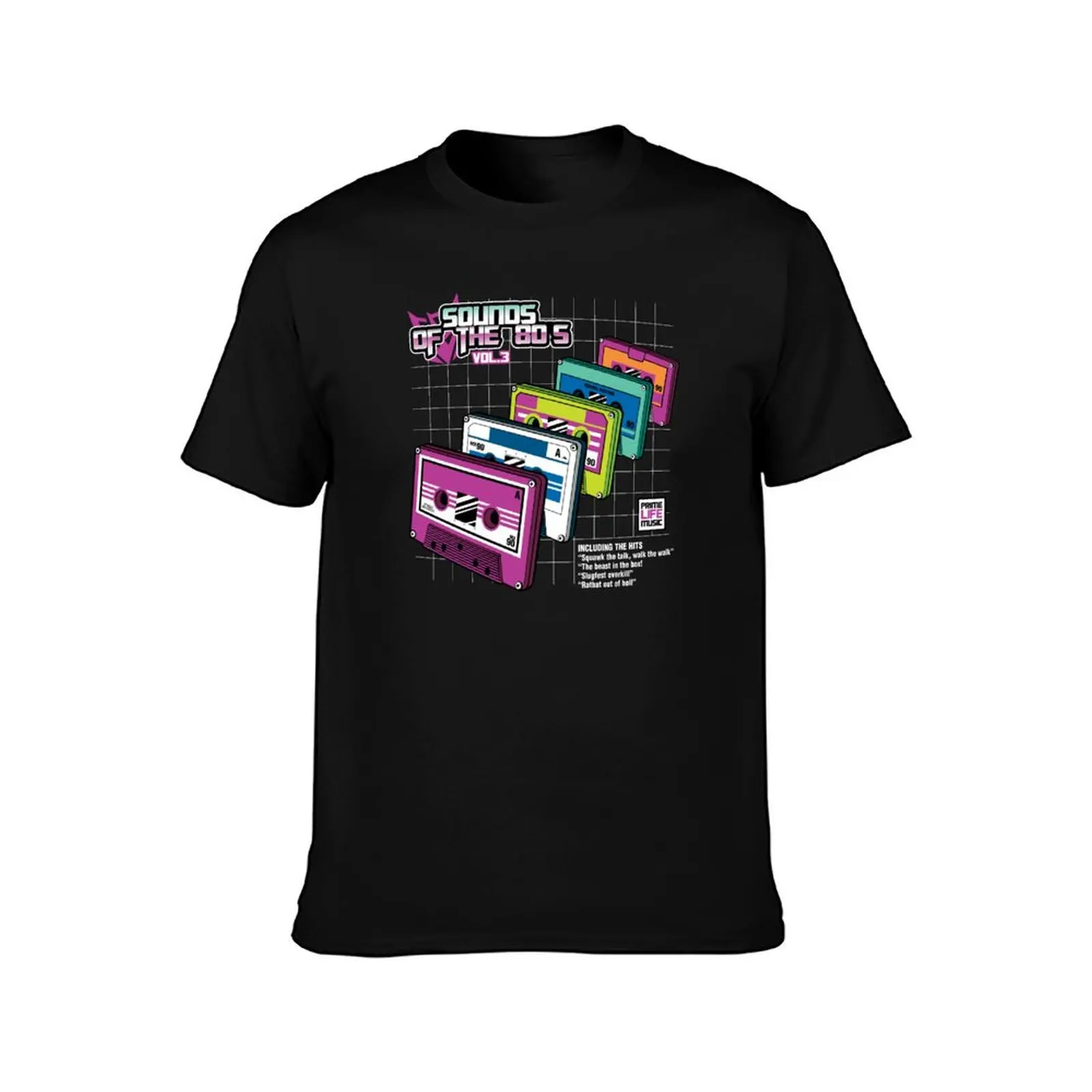 Sounds of the 80s Vol.3 T-Shirt Summer Casual Cotton Tee Oversized Streetwear Tops Vintage Graphic Print Unisex Men Women