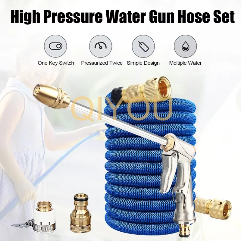 

2.5/5/7.5/10M Expandable Garden Hose with Water Gun Adjustable Nozzle Flexible Pipe Hose High Pressure Sprinkler Foam Car Wash