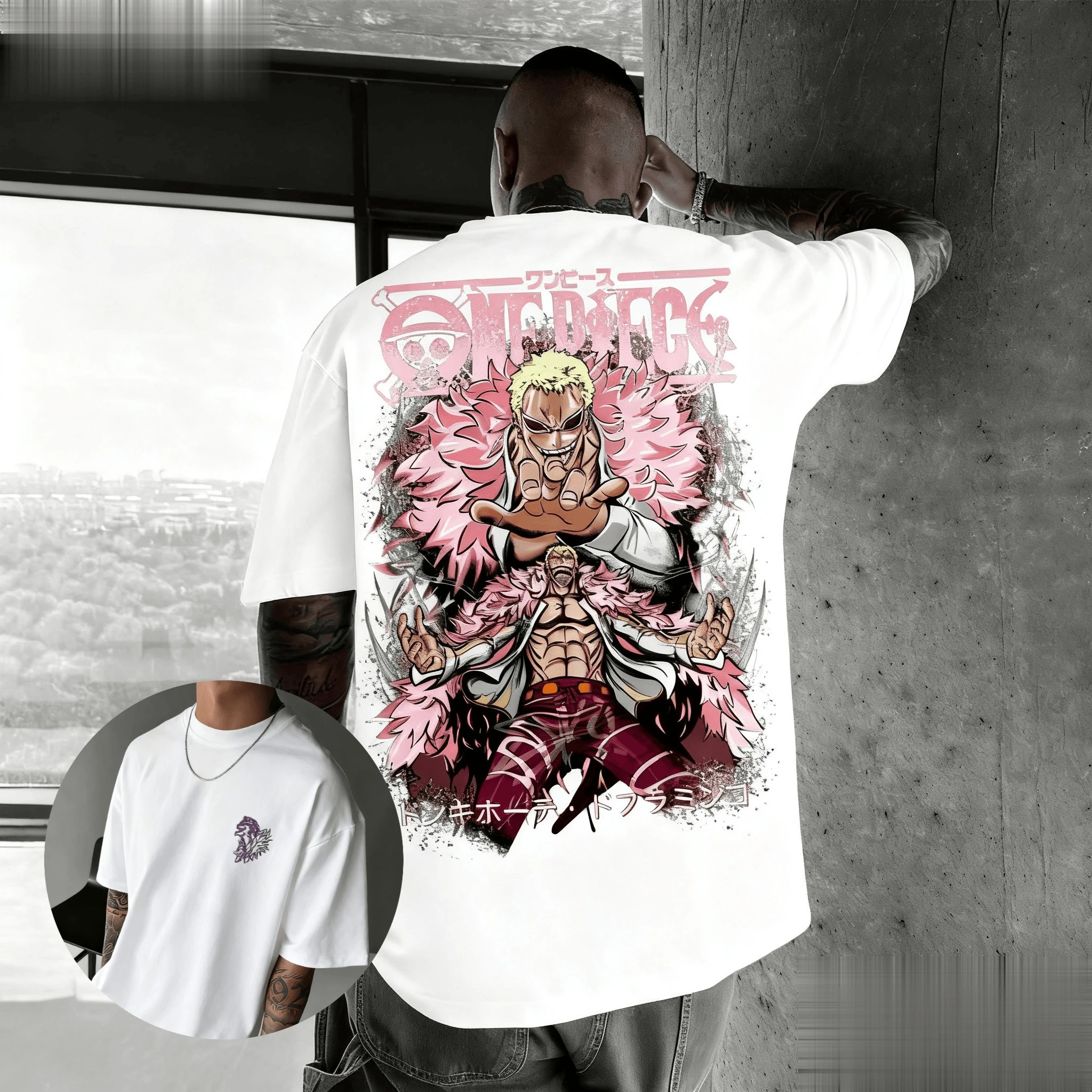 Unisex One Piece Zoro Anime Men T Shirts Cotton Short Sleeve Tee Summer New Y2k Cartoon Graphic Streetwear Casual Top Oversized