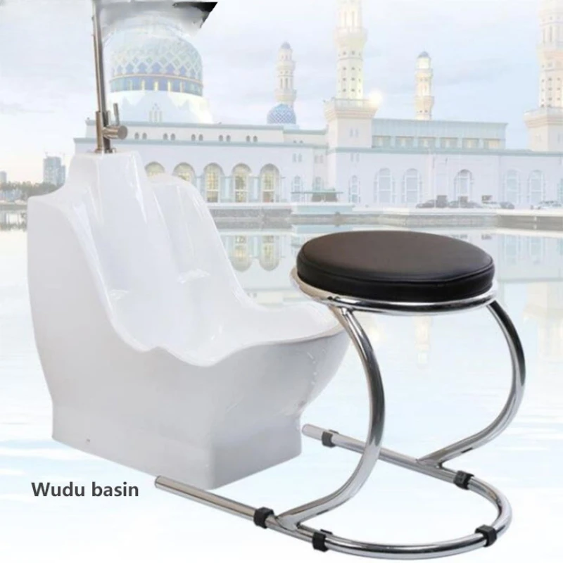 sink prayer chair ceramic foot washing  mate wash foot  ablution station