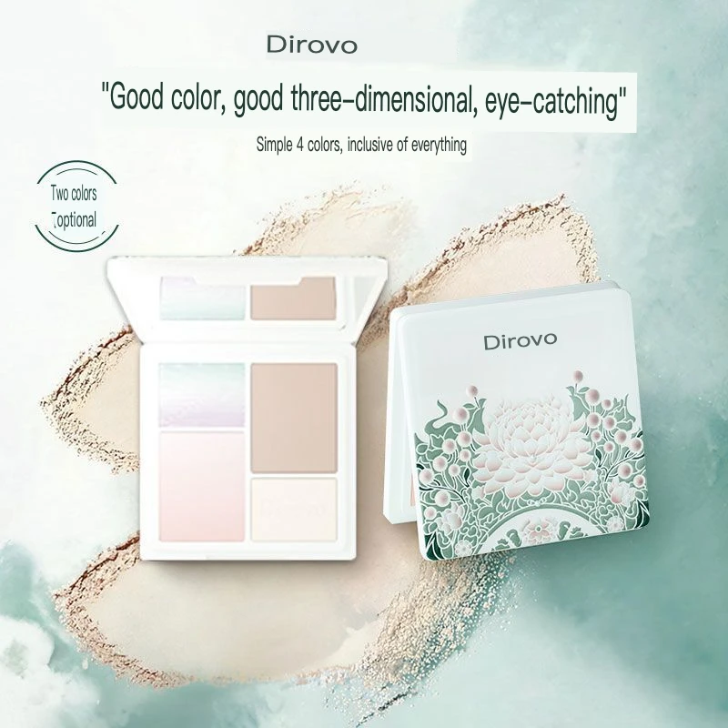 The Peking Opera Huacai Face Brown Plate 4-color Exquisite Contouring Full Makeup, One Plate Can Quickly Reshape The Entire Face