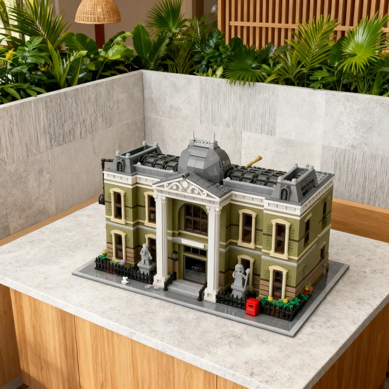 

3480pcs MOC Non Modular Natural History Museum Streetscape Model Building Blocks Creative Gift DIY Display Decor Adult Premium