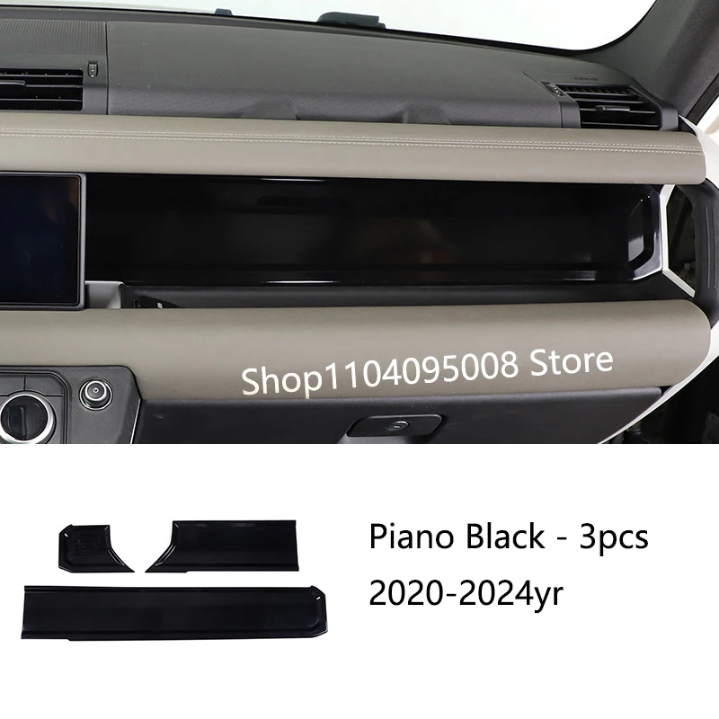 Voor Land Rover Defender 90 110 130 2020-2024 Koolstofvezel Dashboard Wordmark Panel Auto-interieur Decoratie Strip