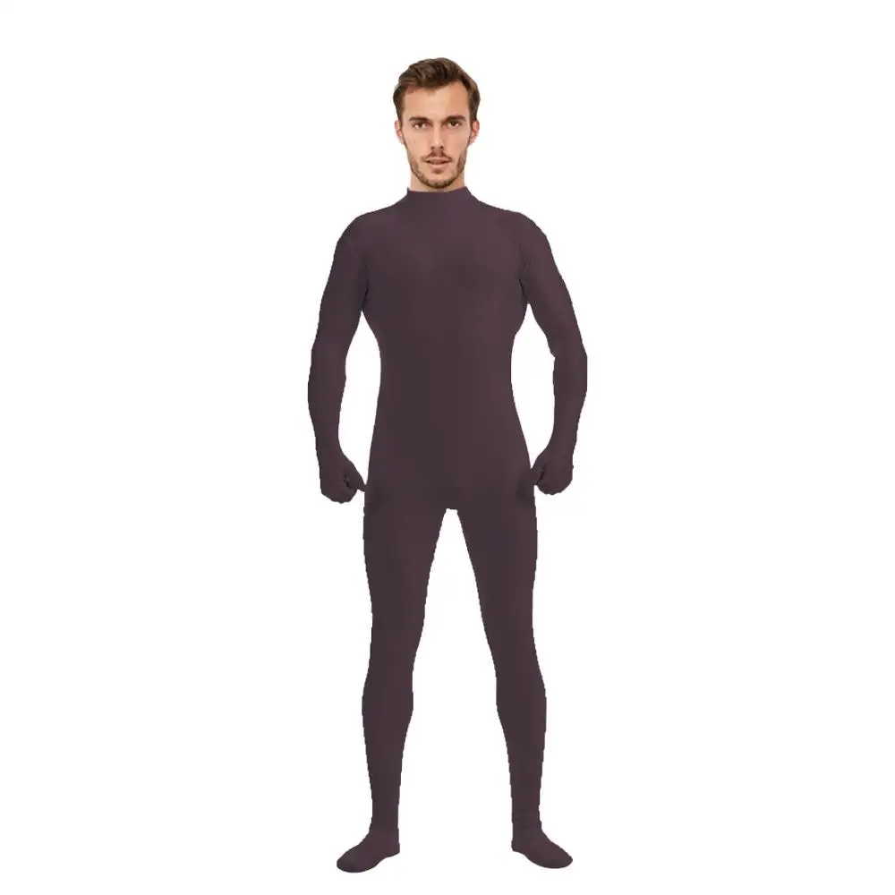 

loween Zentai f-Pa Bodysuit Pure Color Dance Stage Performance Base Layer Tight Fit Costume Women's Ethnic Stage Wear