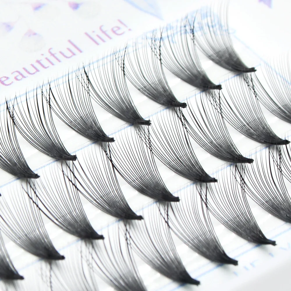 High quality naturally extend hair bundles 20D Pre-fanned Eyelashes grafted professional makeup single cluster eyelashes