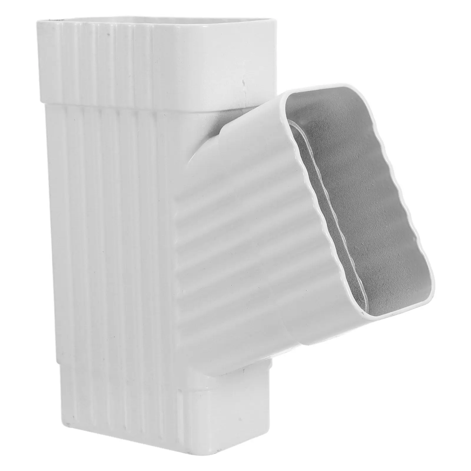 Downspout Gutter Y Connector Rainwater Drainage Fitting 1.97x3.15 Residential Exterior Roof Runoff Downspout Extension Accessory