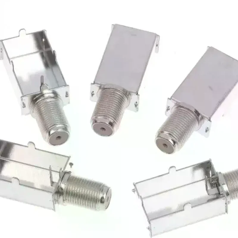 IF 2414F Coaxial Cable Connector M Shielding Box Integrated Imperial Threaded High-Speed Data Transfer Connector 5/10Pcs