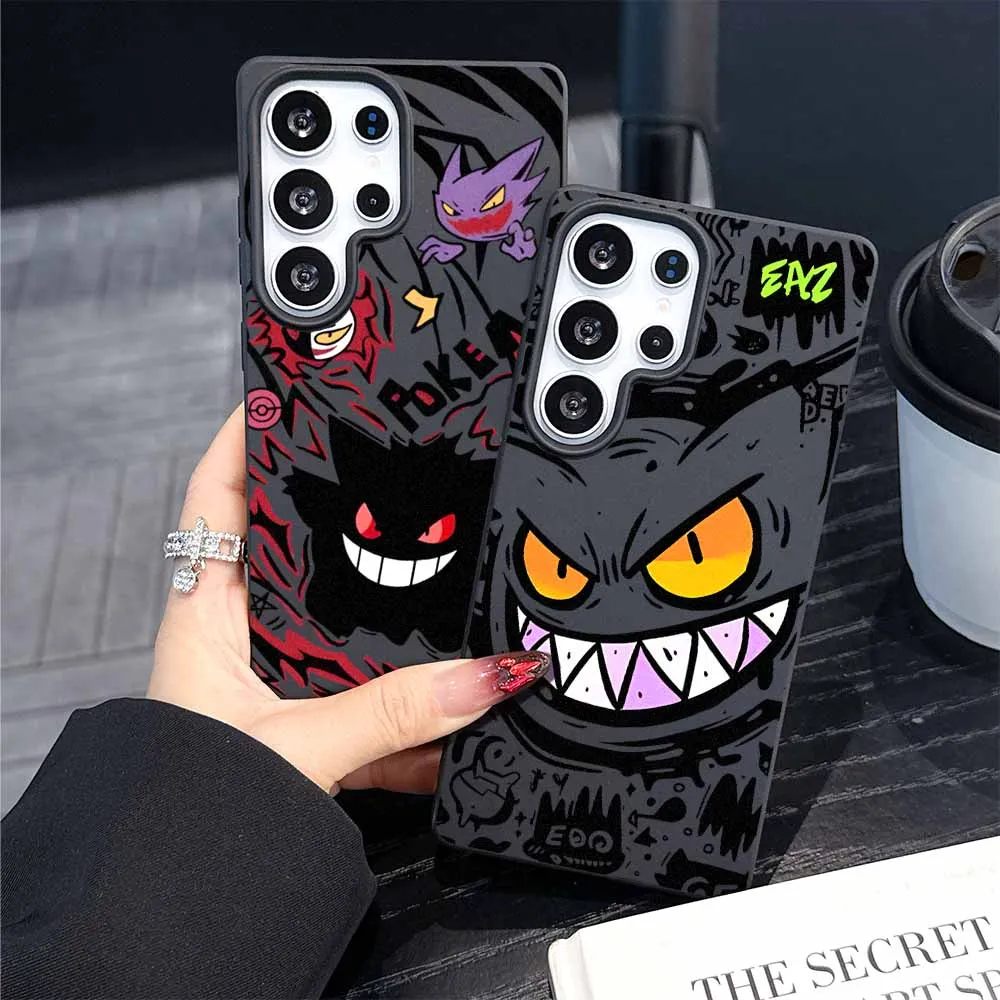 

Gengar Cute Anime For Google Pixel 9A 9 8 7A 7 Pro XL Frosted Large Holes Soft TPU Matte Creativity Phone Case
