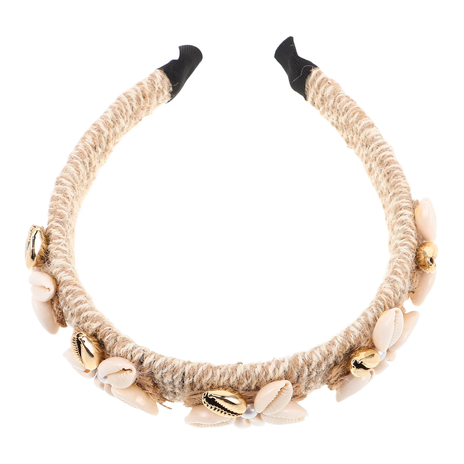 

Elegant Shell Pearl Headband For Women Wide Seashell Hairpiece Lightweight Skin-Friendly Beach Bridal Wedding Hairbands Ocean