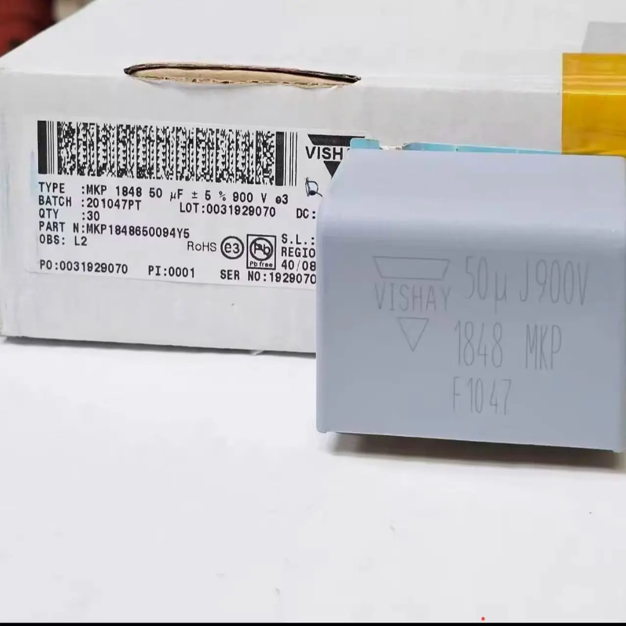 MKP1848650094Y5 Polypropylene Film Capacitor 900V 50UF 850V 5% Gallbladder Machine Infinite Filter Fever Capacitor