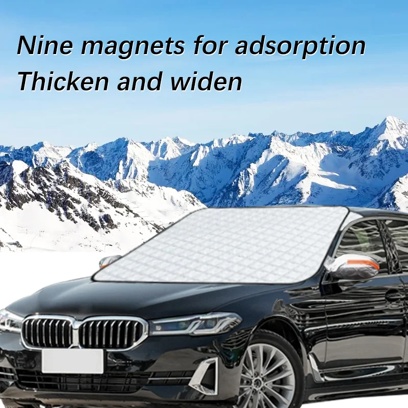 

Car Windshield Cover Magnet Winter Window Snow Shield Anti Frost Auto Front Window Snow Cover For BMW 5System