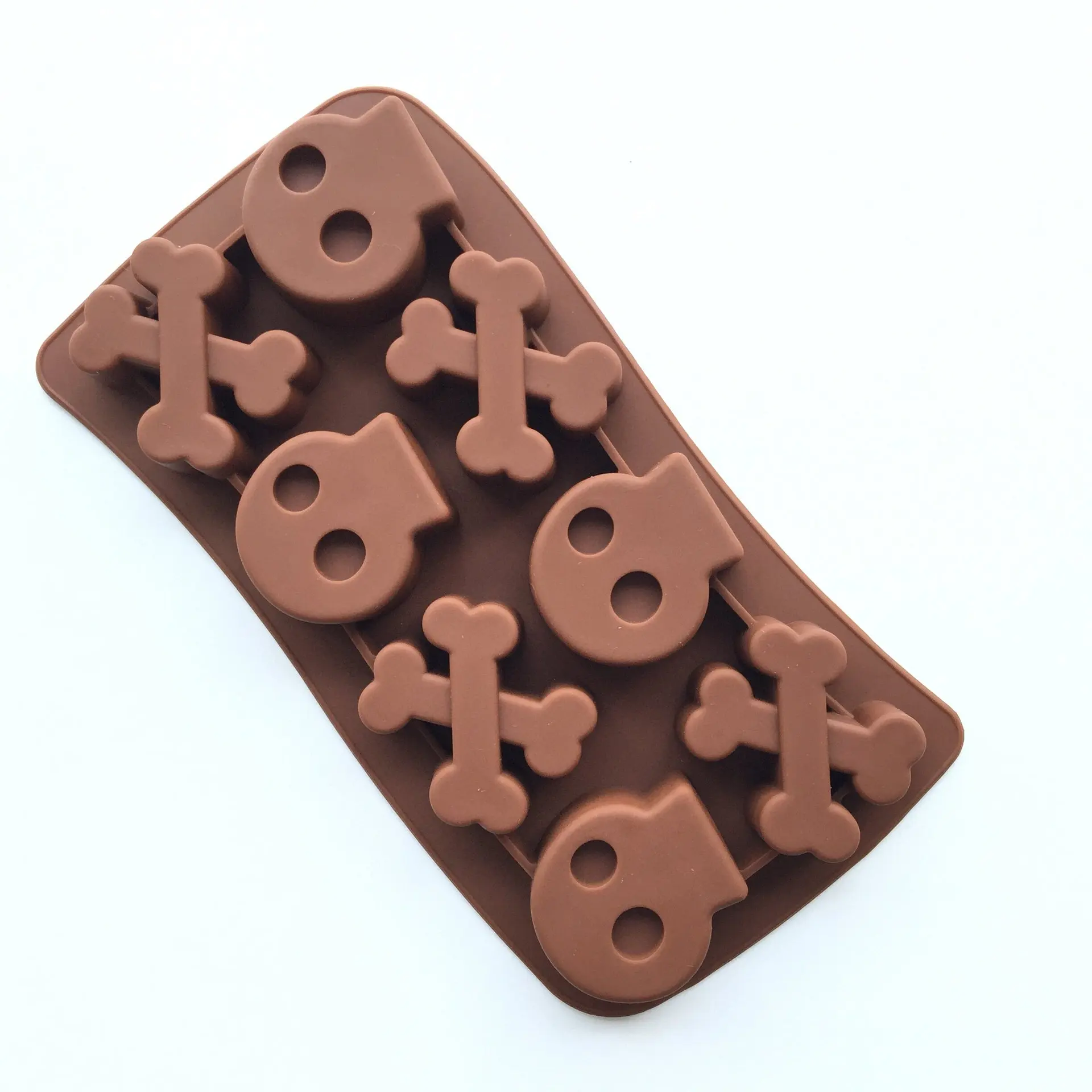 

Free Shopping Halloween Horror Skull Chocolate mold, Cake Decoration tools, Silicon Molds fondant,DIY Tools E088