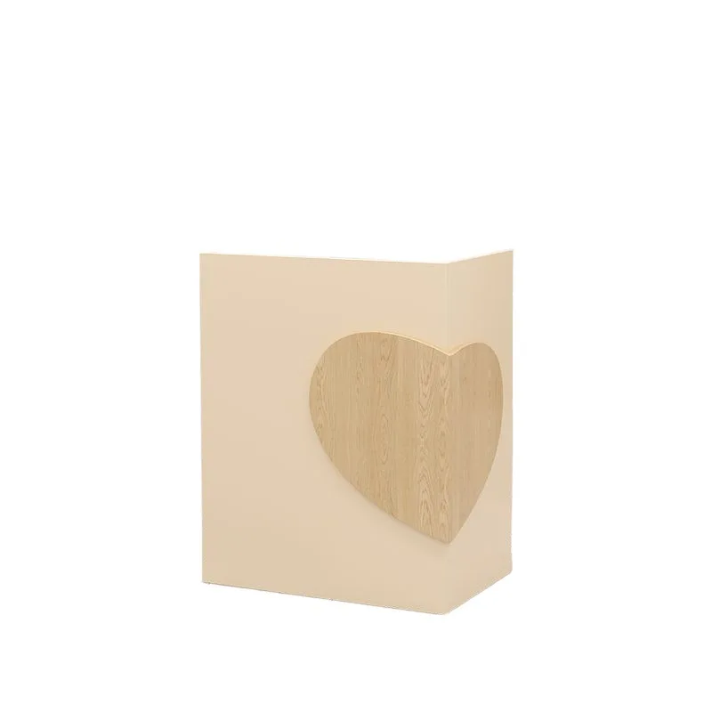 Checkout page Clothing store reception reception desk Small apartment table Simple modern beauty salon reception desk