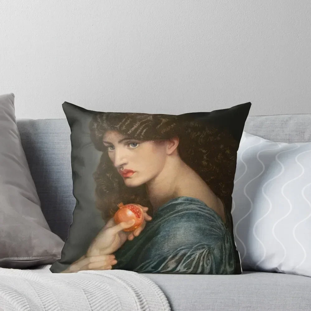 

Jane Morris as Proserpine by Dante Gabriel Rossetti Throw Pillow christmas ornaments 2025 Covers For Sofas pillow