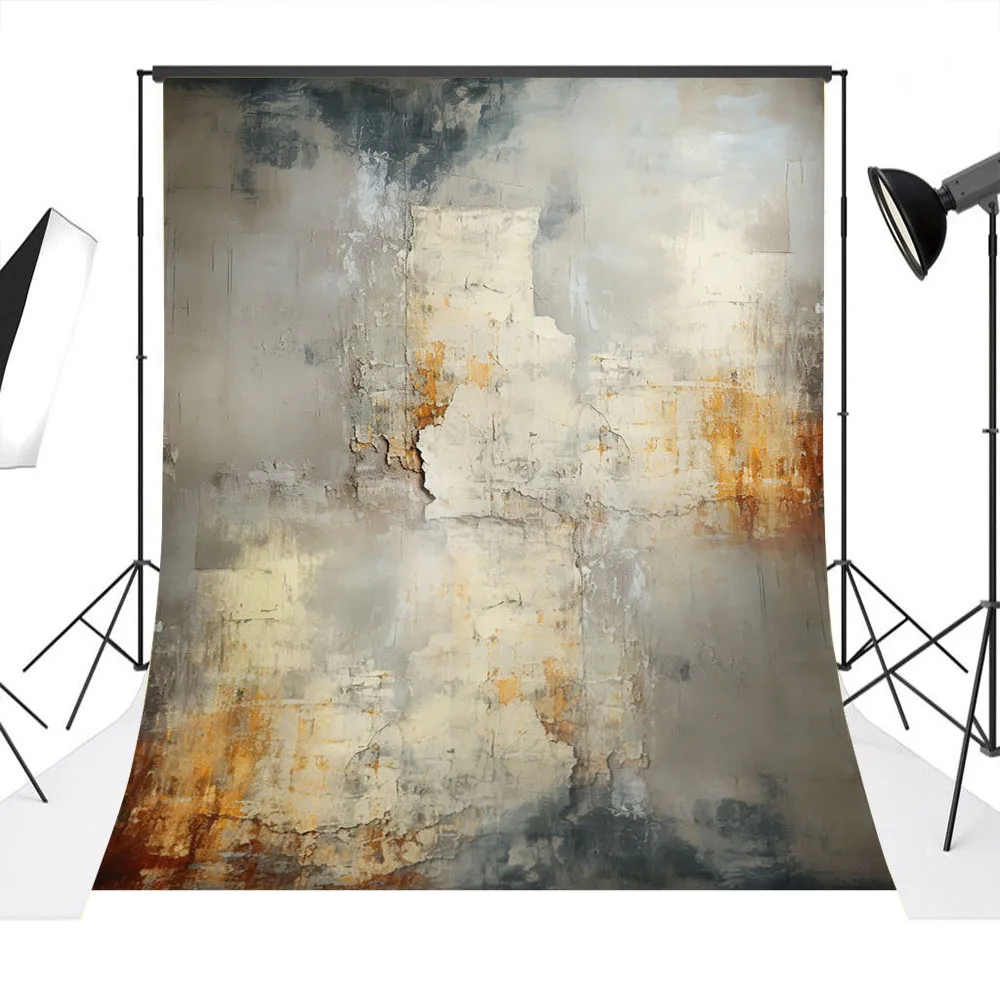 Mocsicka-Estúdio Fotografia Backdrop, parede danificada, mulher maternidade, Retro Art Retrato, Pintura a óleo Textura, Photobooth
