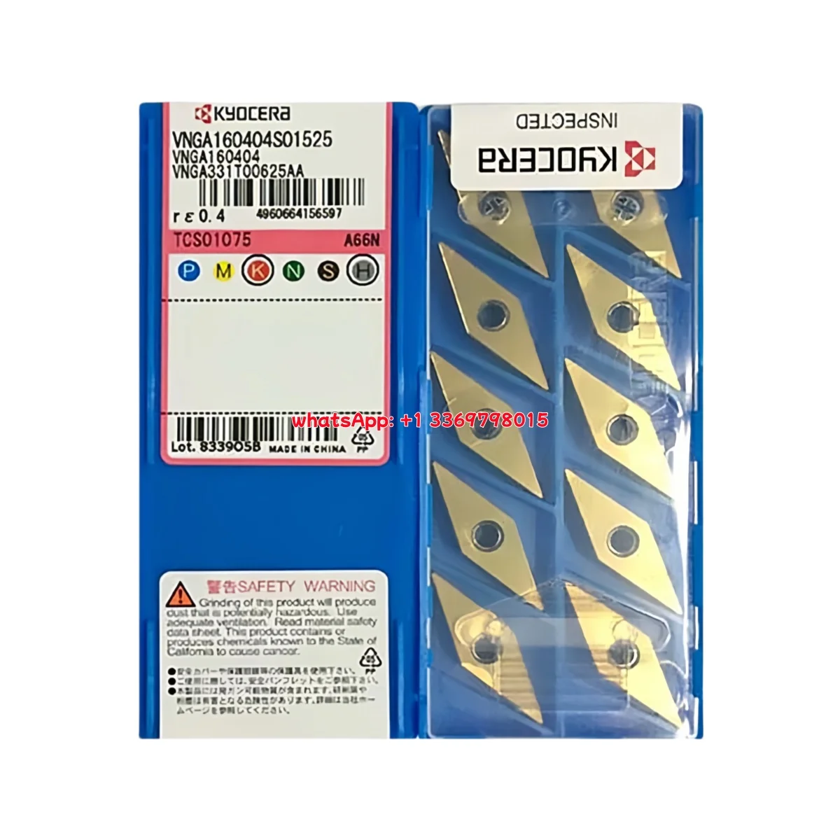 

100% Original VNGA VNGA160404S01225ME KBN05M Turning Insert