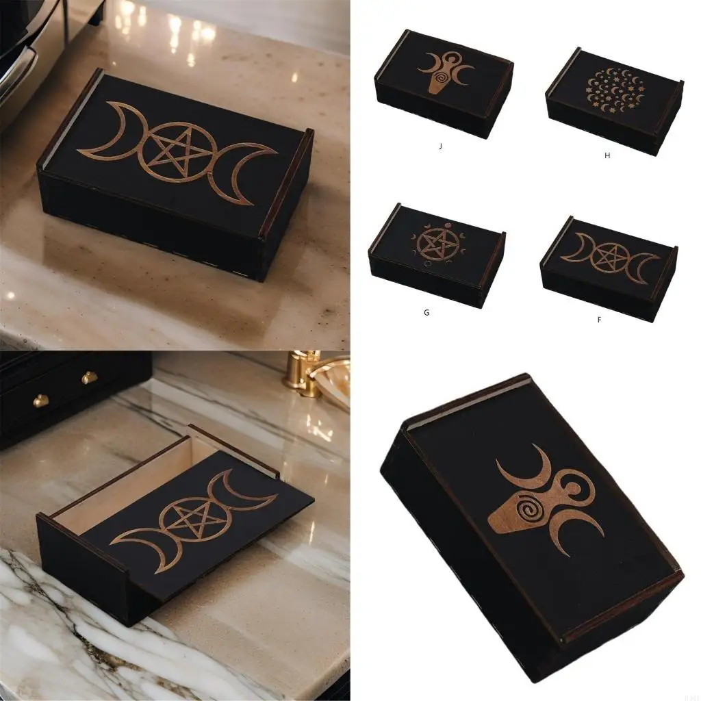 

340F Держатель для карты Tarots Card Box Card Box Card Doder Container Game Game Tarot Deck Case Организаторы карты