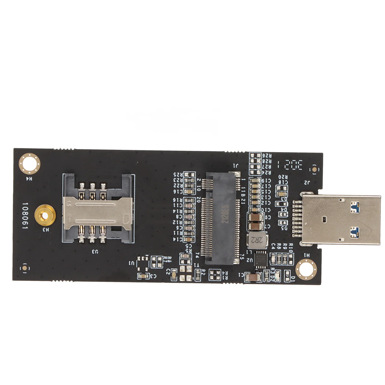 NGFF to USB 3.0 Adapter with SIM Card Slot Plug and Play Stability M.2 to USB Adapter for Windows for Linux
