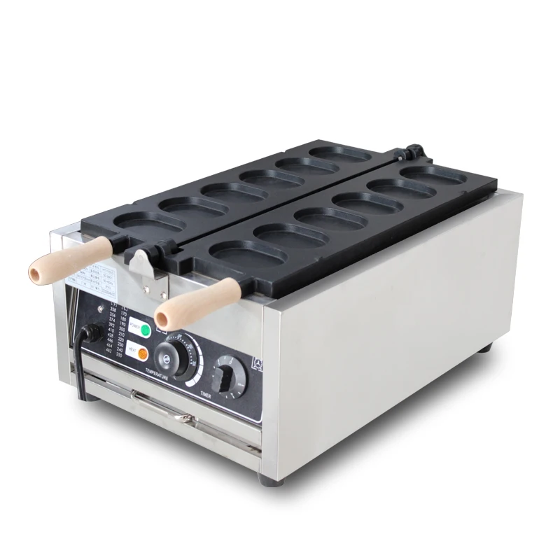 Commercial electric red bean cake maker burger cooking machine auto egg burger machine waffle cake making machine