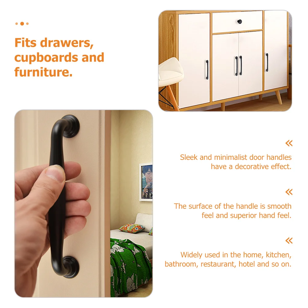 

4 шт., ручки для мини-выдвижных ящиков с одним отверстием, гладкие современные ручки для шкафа для кухни, шкафа, сменные ручки для мебели