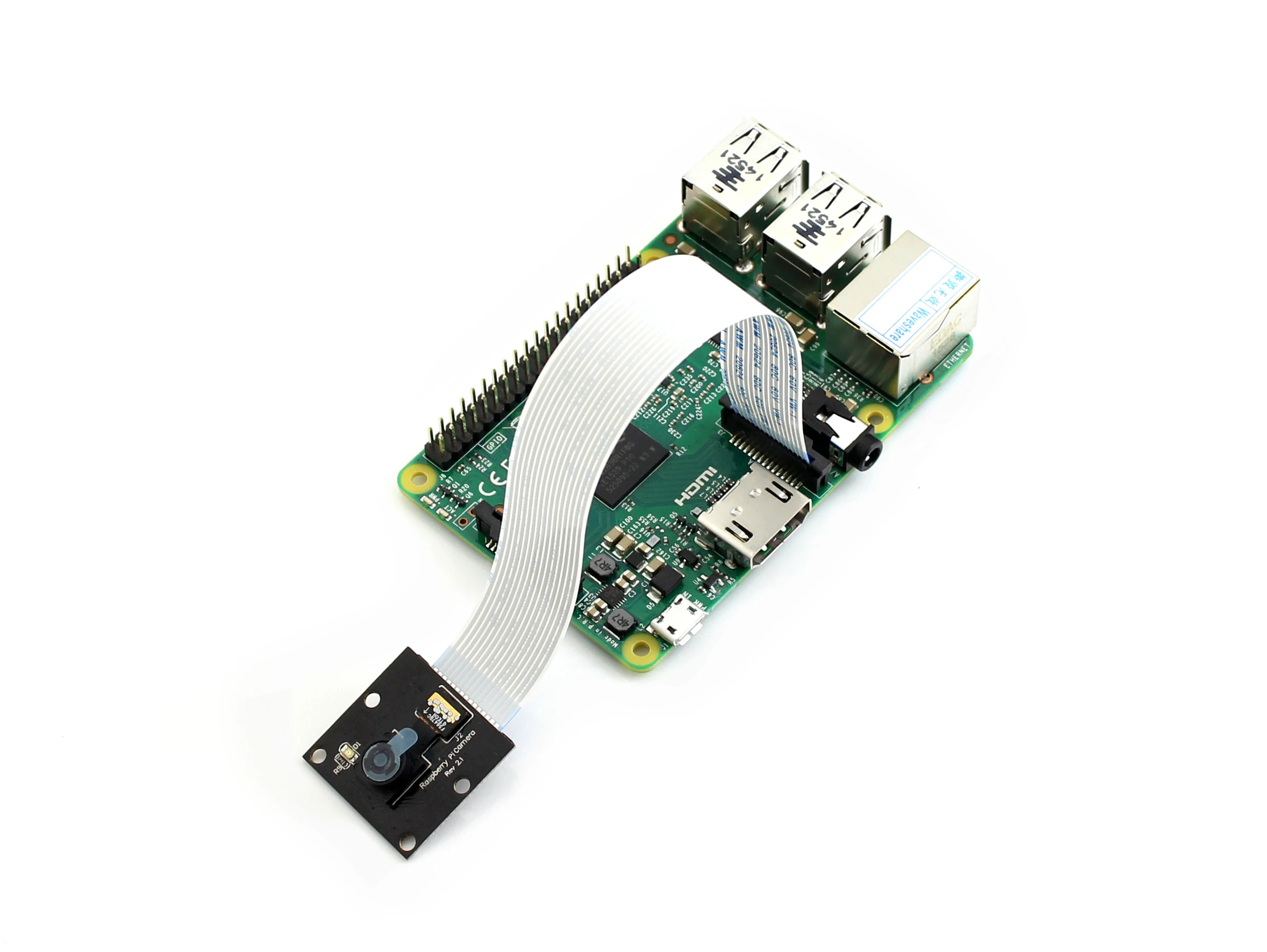 Waveshare 5 Megapixel OV5647 Sensor Fixed-focus Module Camera for All Revisions of the Raspberry Pi