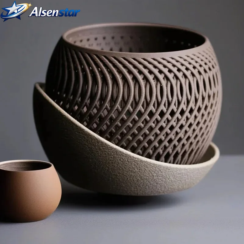 Flower Pot 3D Printing Orchid Flower Pot Polygonal Succulent Pot Modern Minimalist Art Elegant Balcony Decoration