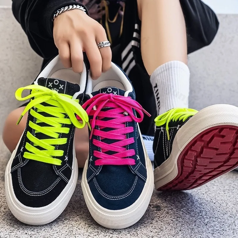 

2025 Autumn New Niche Design Fashion Low Top Casual Canvas Shoes for Man Comfortable Versatile Non Slip Lace Up Chunky Sneakers