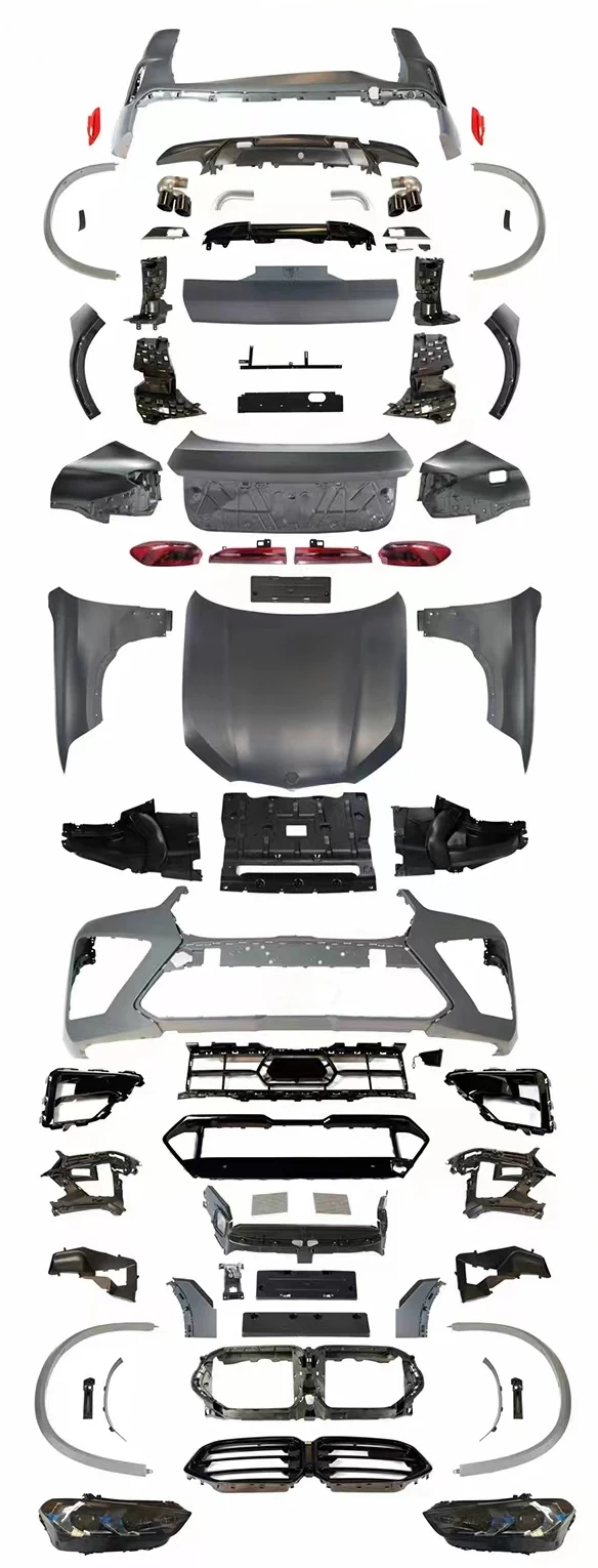 2007-2015 for X6 E71 Facelift to 2023+ X6M Style Bodykit LED Headlight Plug Play Front Rear Bumper Kit New Auto Parts