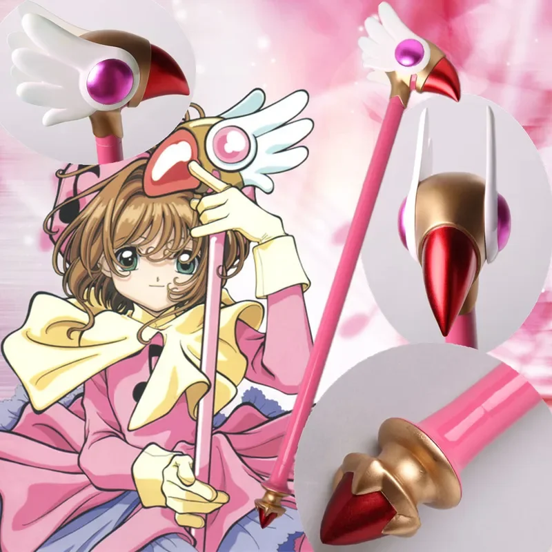 Athemis The Magic Card Girl Sakura Bird Head Staff Cardcaptor Sakura Magic Wand High Quality Same As Original Character