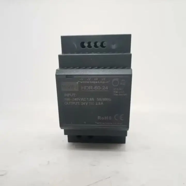 HDR-60-24 60W Ultra Slim Step HDR-60 24V 2.5A Single Output DIN Rail Power Supply