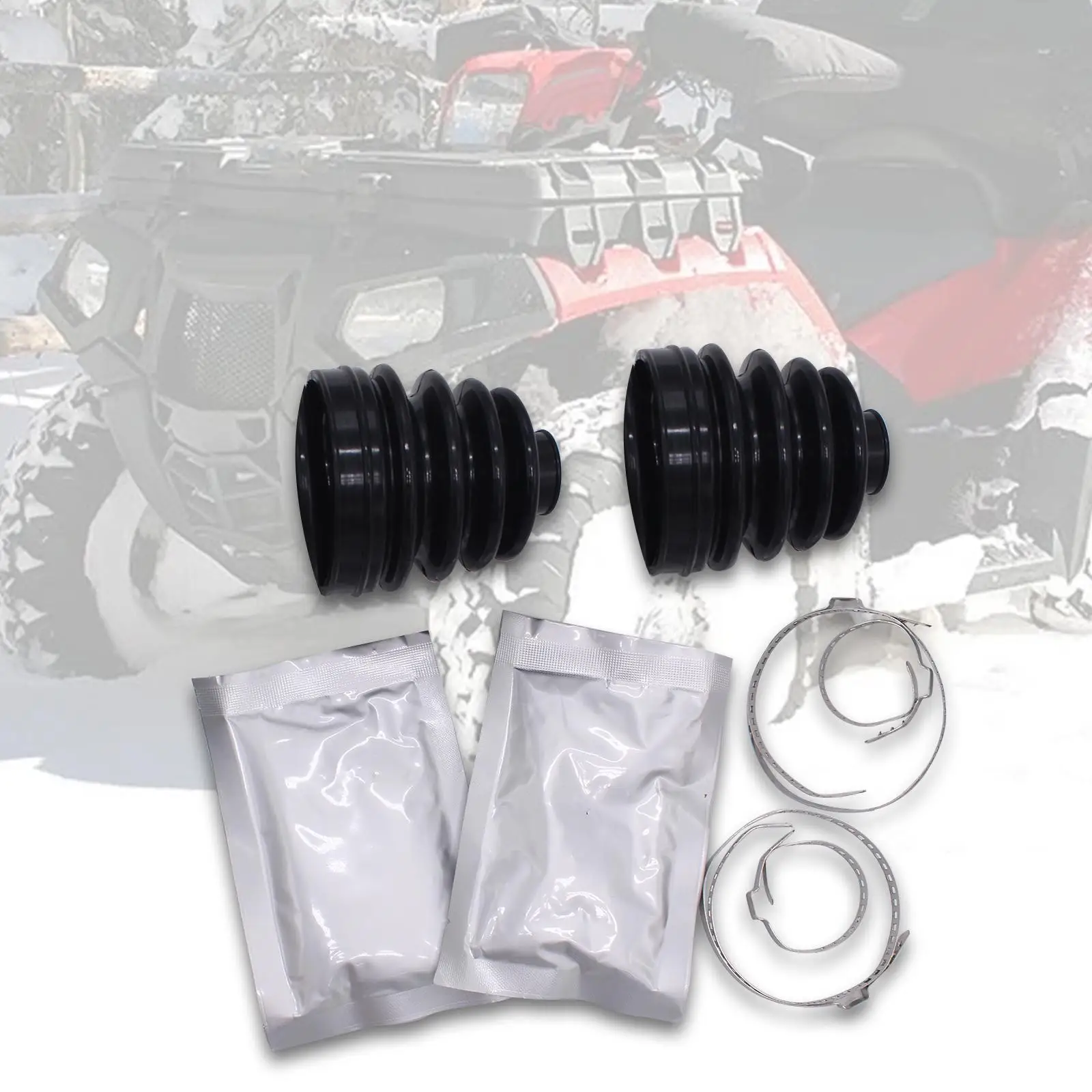 Inner and Outer CV Boot Kits,Rear Axle CV Boot Kit,Replaces Inner Outer CV Boot Kit for Sportsman 500 4x4 Duse 2001- 2002