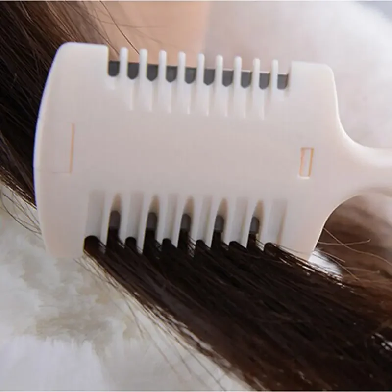 

New White Plastic Hair Detangler Comb - Anti-Tangle Hair Styling Tool for Smooth Hair Grooming