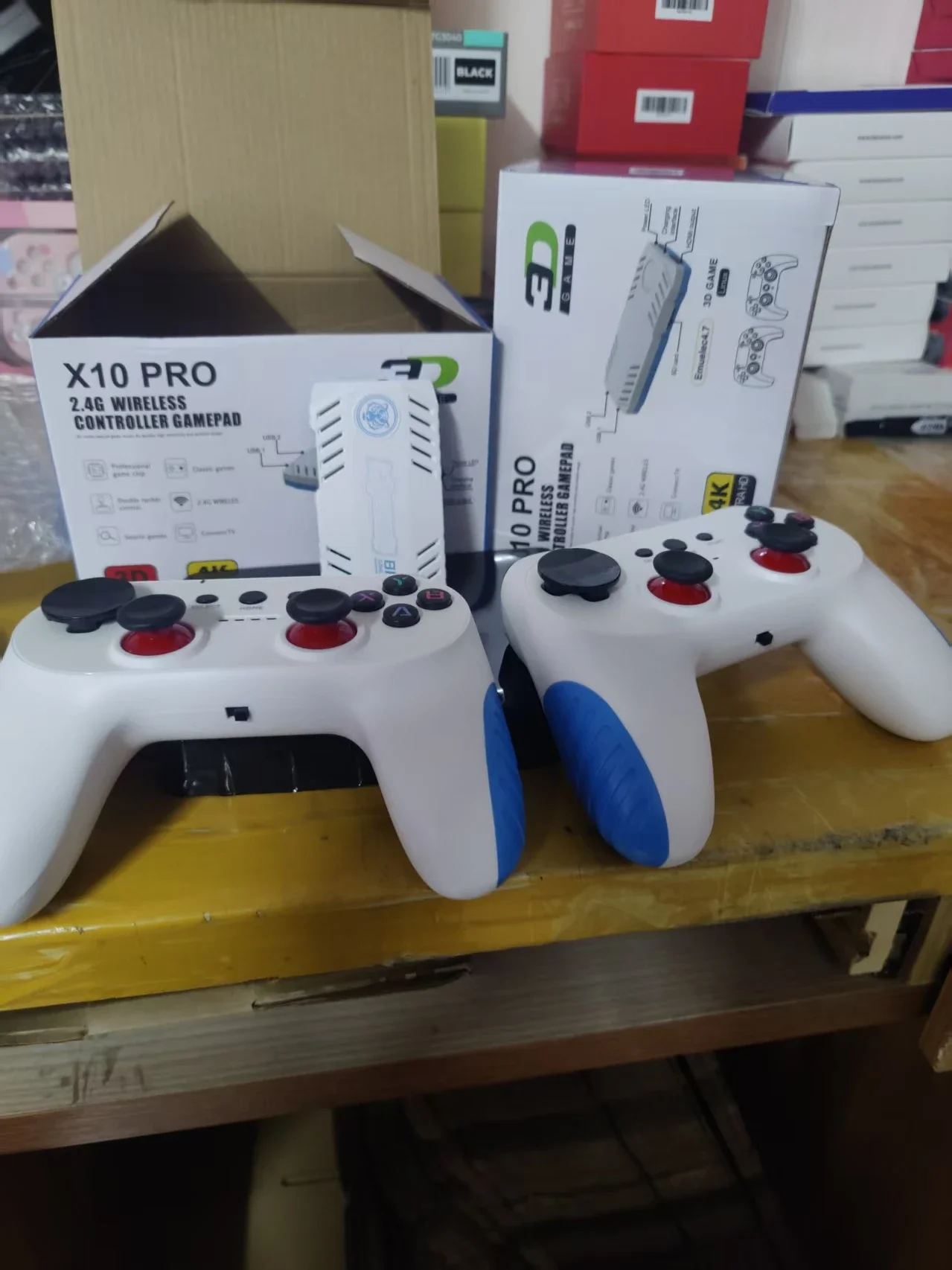 New TV Game Console 128G Built In 50000 Retro Games 50 Emulators Videojuegos Consola Dual Wireless Gamepad X10 Pro Game 4K